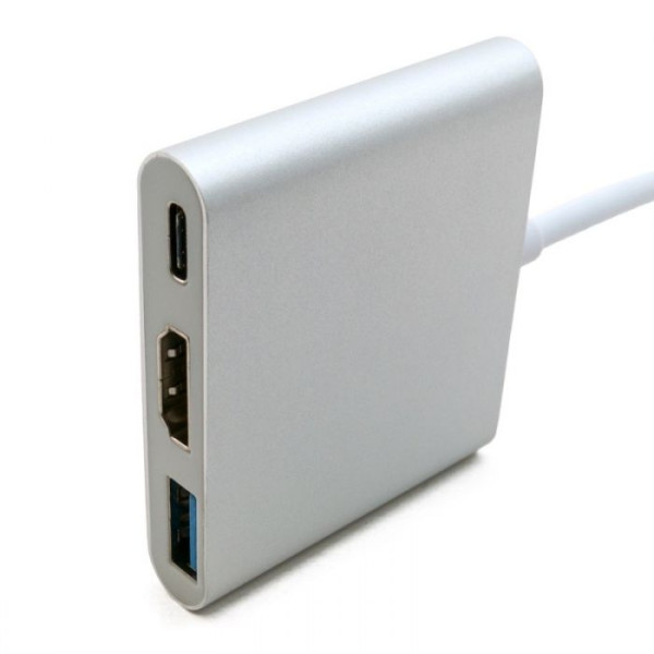 Адаптер Extradigital USB Type-C to HDMI/USB 3.0/Type-C (0.15m)